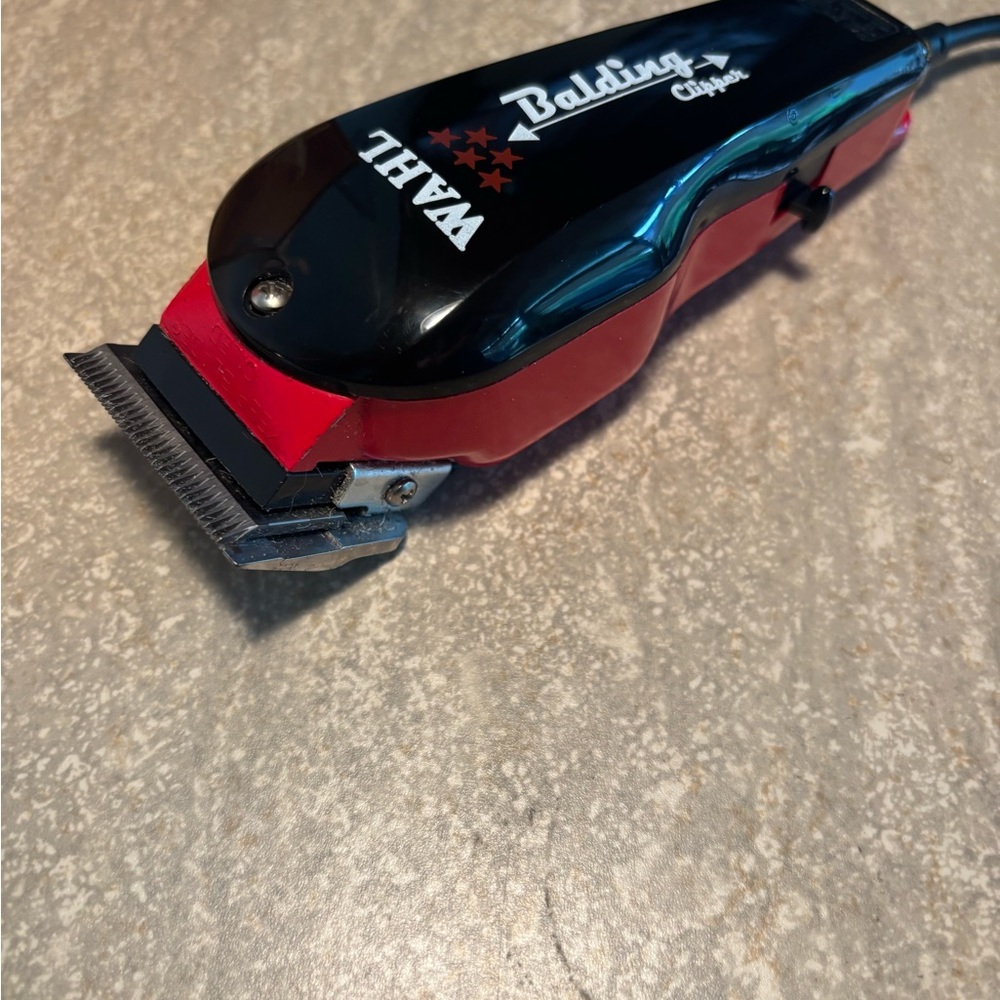 Wahl 5 Star Balding Clipper - Black and Red